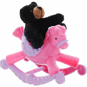 Игровой набор из серии Beanzees Плюшевый медвежонок на пони-качалке (Beanzees, B32031)